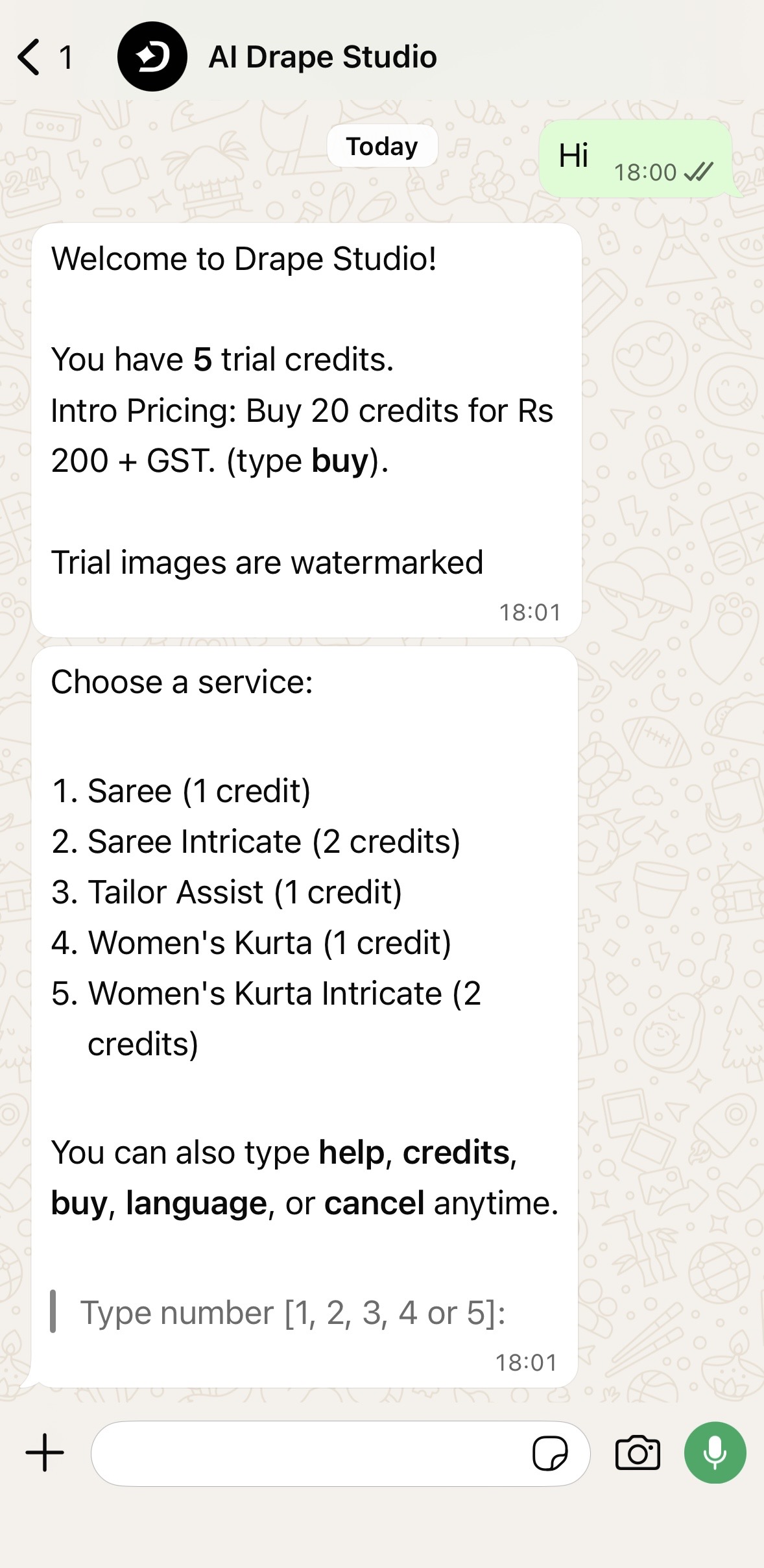 WhatsApp step one