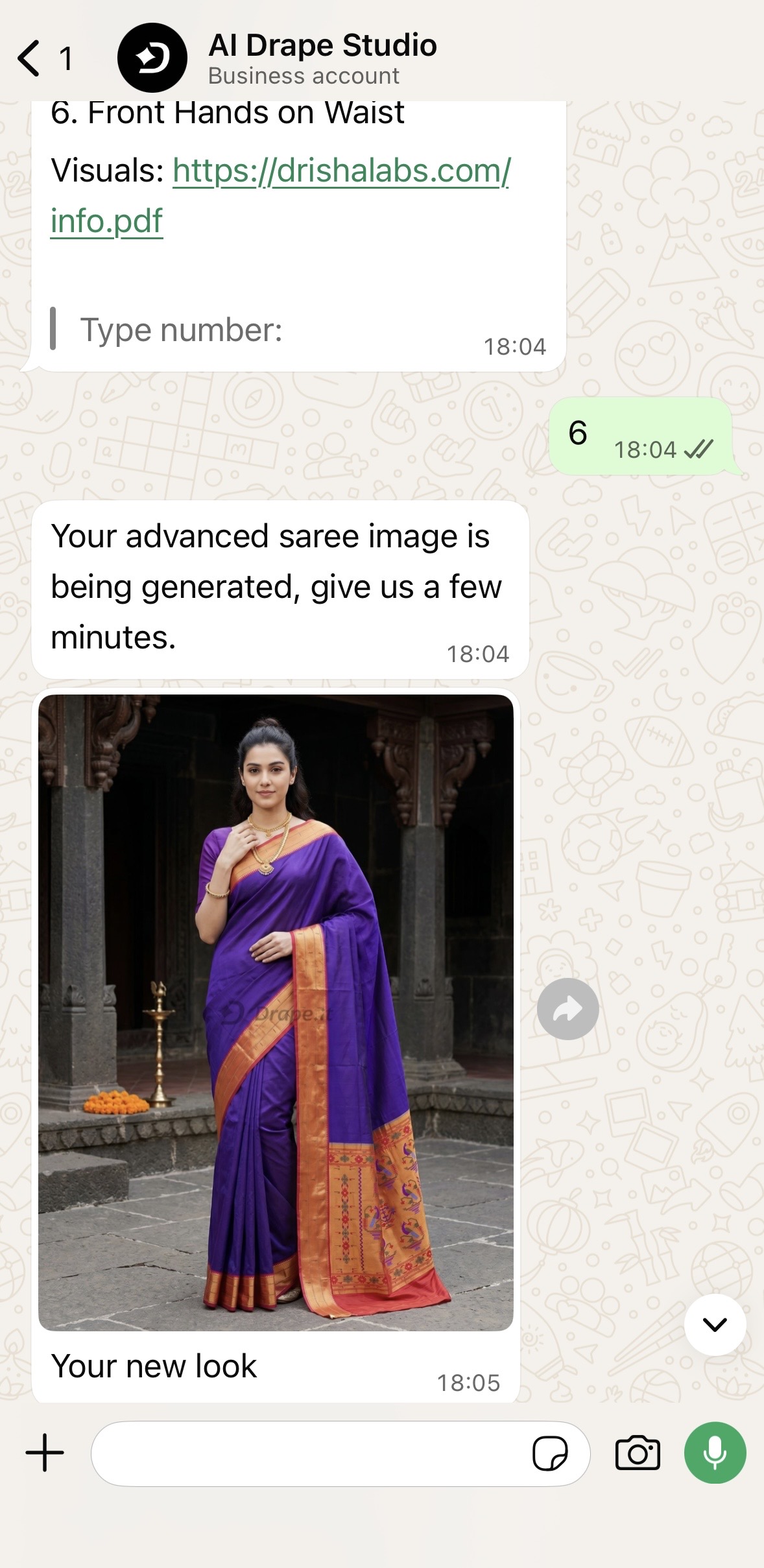 WhatsApp step three